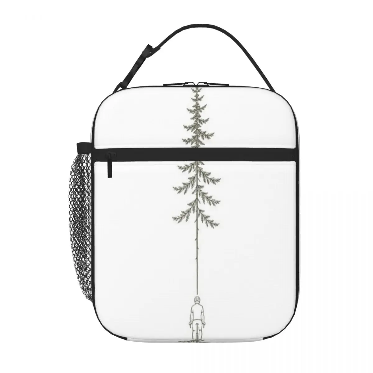 Hot Sale The Long Ride Pine Trail Fruit Print Insulated Food Bag Cycling Trip Lunch Handbag