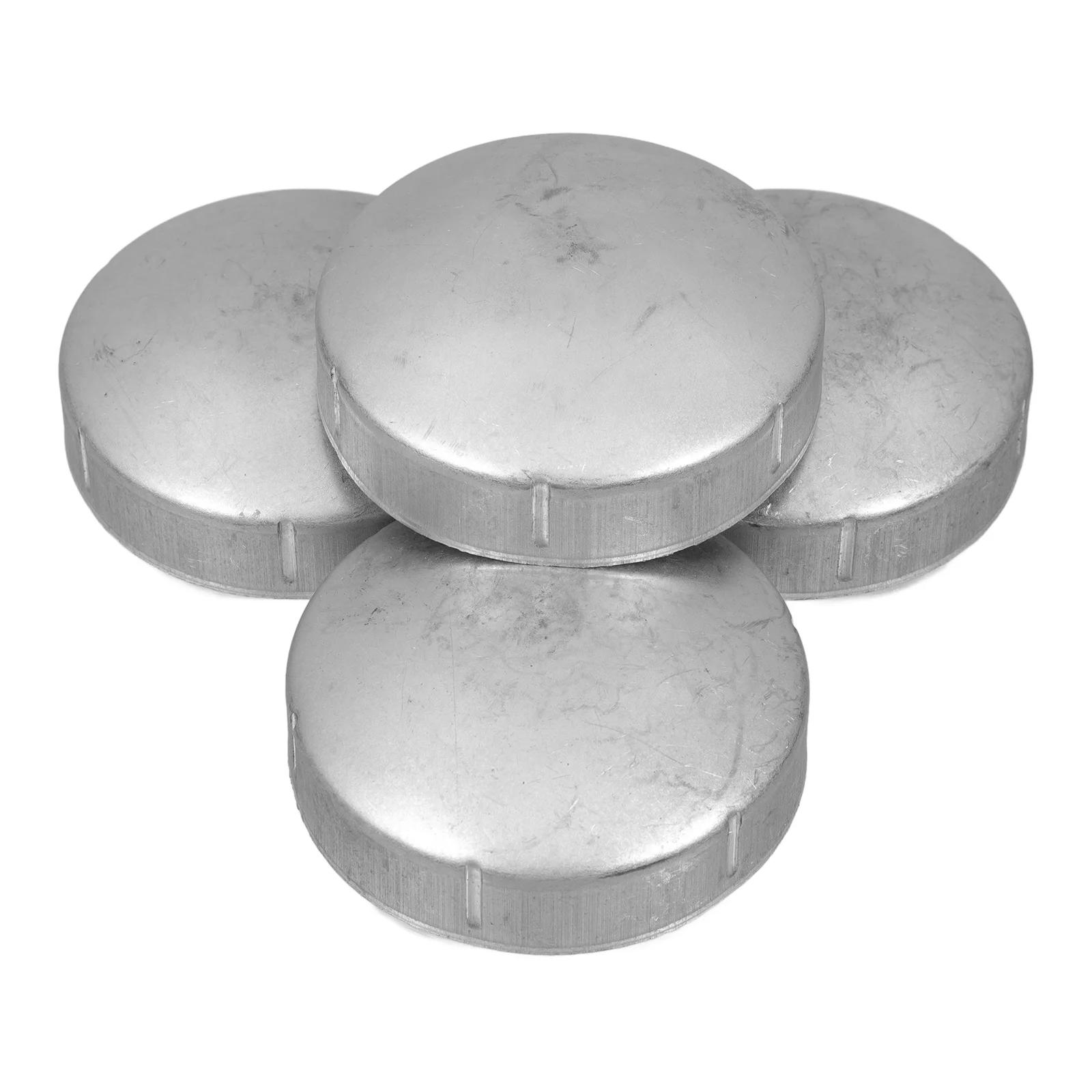 

4 Pcs Fence Post Caps Durable Material Round Metal Tubing Cover Warning Sealing Post Protector Column Covers Gate