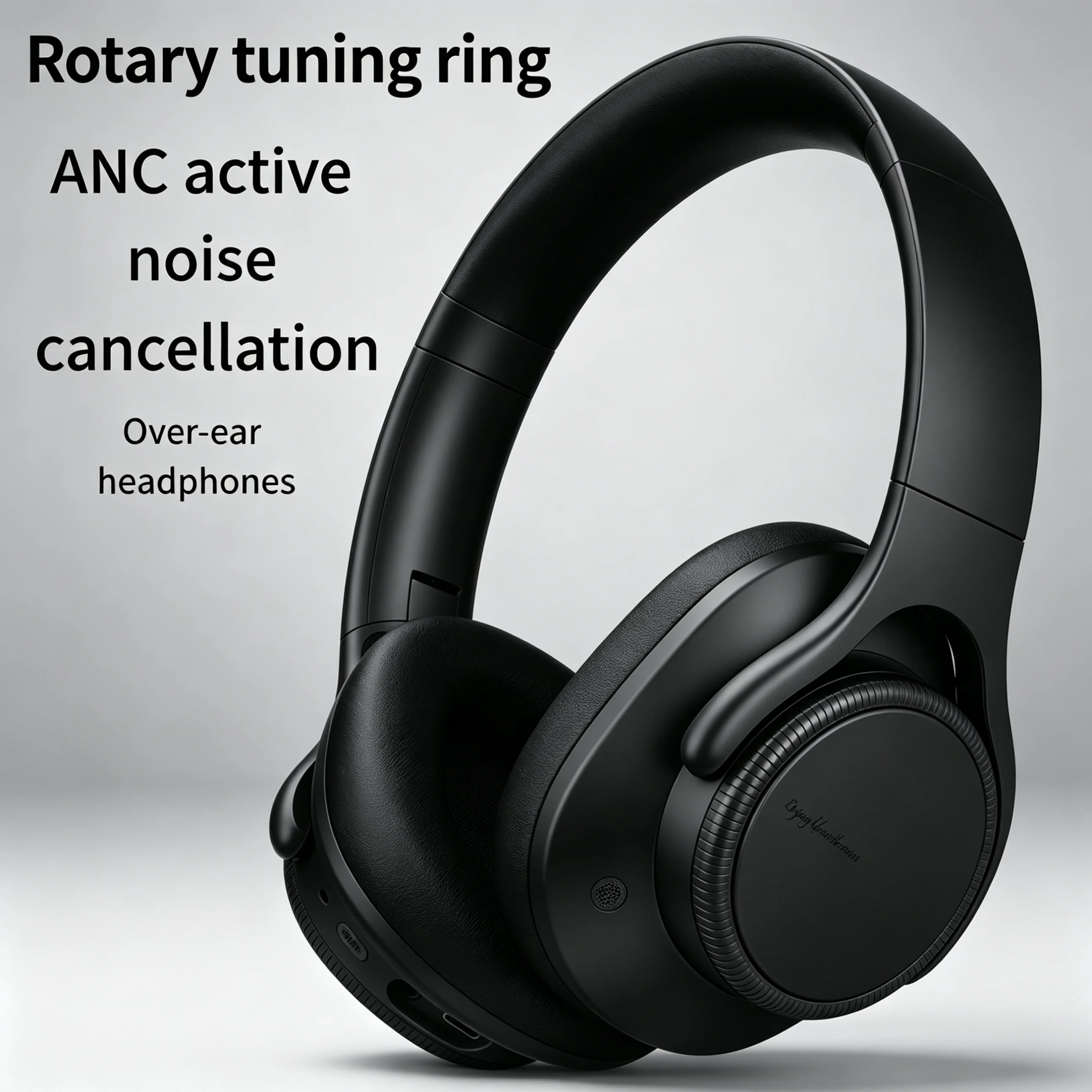 

ANC Active Noise Cancelling Over Ear Wireless Bluetooth 6.0 Headphones Foldable With Microphone Ultra Long Battery Life Stereo