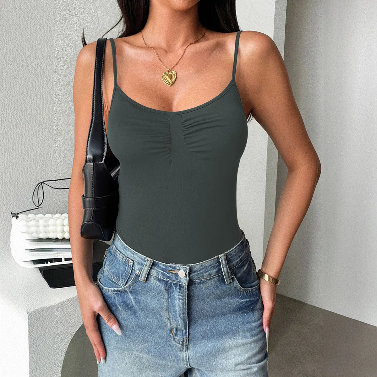 

Phantasy Sexy Spice Sling Strap Slim Vest Women's Clothing 2025 Spring And Summer Comfortable Breathable Vest for Women Home