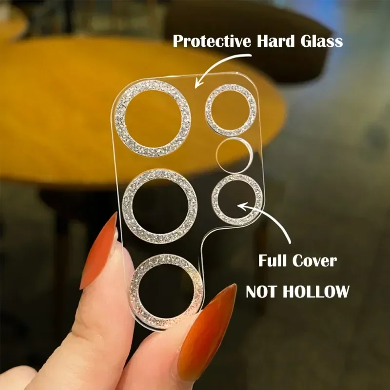 Glitter Tempered Glass Camera Lens Protector For Samsung Galaxy S26 S25 S24 S23 Plus Ultra HD Full Cover Protection Anti-scratch