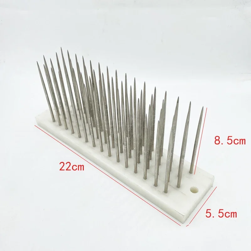 22x5.5x8.5cm White Stainless Steel Hair Hackle With Needle For Combing Bulk WoodWorking DIY Carpentry Gadget Hand Tools