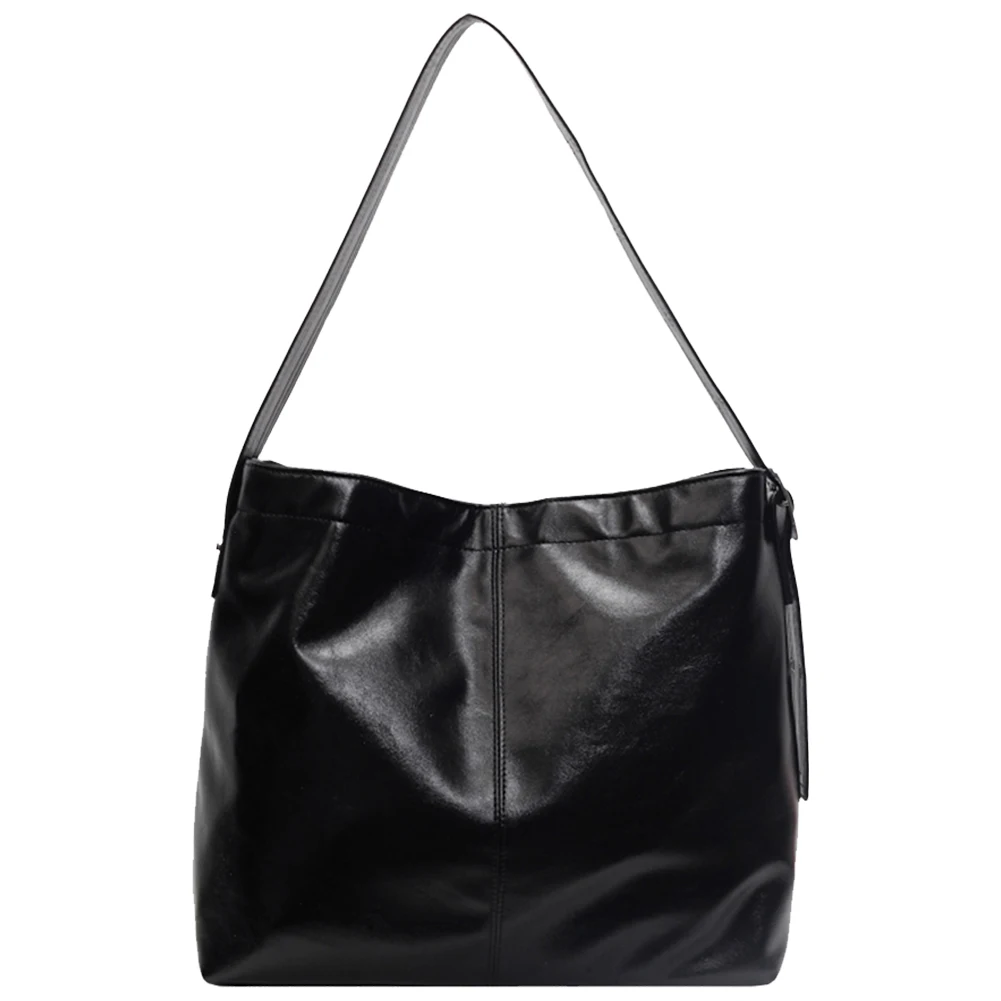 

Tote Bag PU Leather with Interior Pocket Shoulder Bag for Women Adjustable Strap Hobo Bag Trendy Handbag for Work Travel