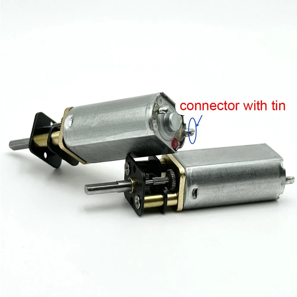 1pcs High Torque Full Metal Gearbox 050 Gear Motor DC3V-12V 28RPM-118RPM Slow Speed Flat Shaft Reduction Robot 13GA-050