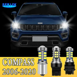 2pcs Dual Mode LED Turn Signal+Daytime Running Light DRL Accessories For Jeep Compass MK MP 2006-2020 2010 2011 2012 2013 2014