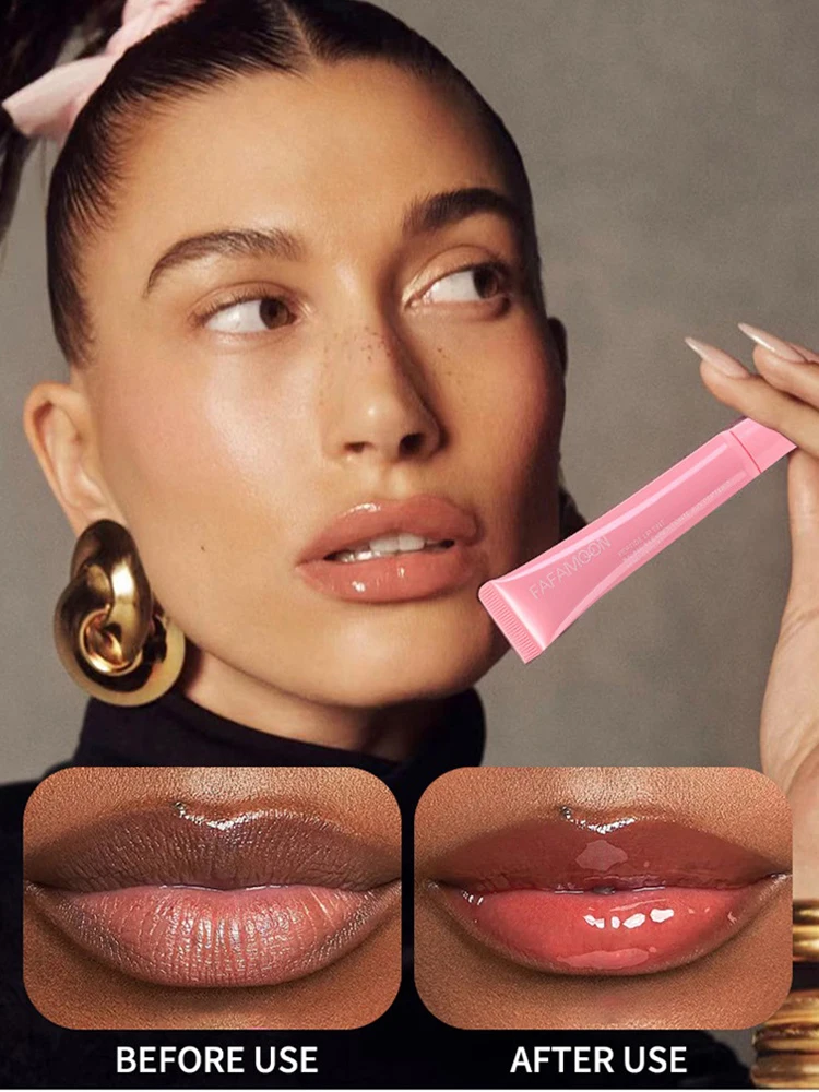 Moisturizing Mirror Lip Gloss Lip Plumper Makeup Nutritious Liquid Lipstick Transparent Waterproof Mineral Lip Oil Cosmetic