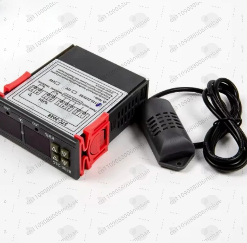 STC-3028 Temperature Humidity Controller Intelligent Digital Thermostat Protection 2 Display High Precision 12V 24V 110-220V