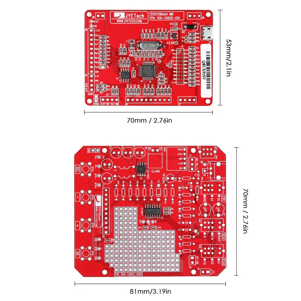 Nuevo Mini osciloscopio Digital Dso138 13805K, Kit Diy, piezas Smd, juego de aprendizaje electrónico presoldado, osciloscopios