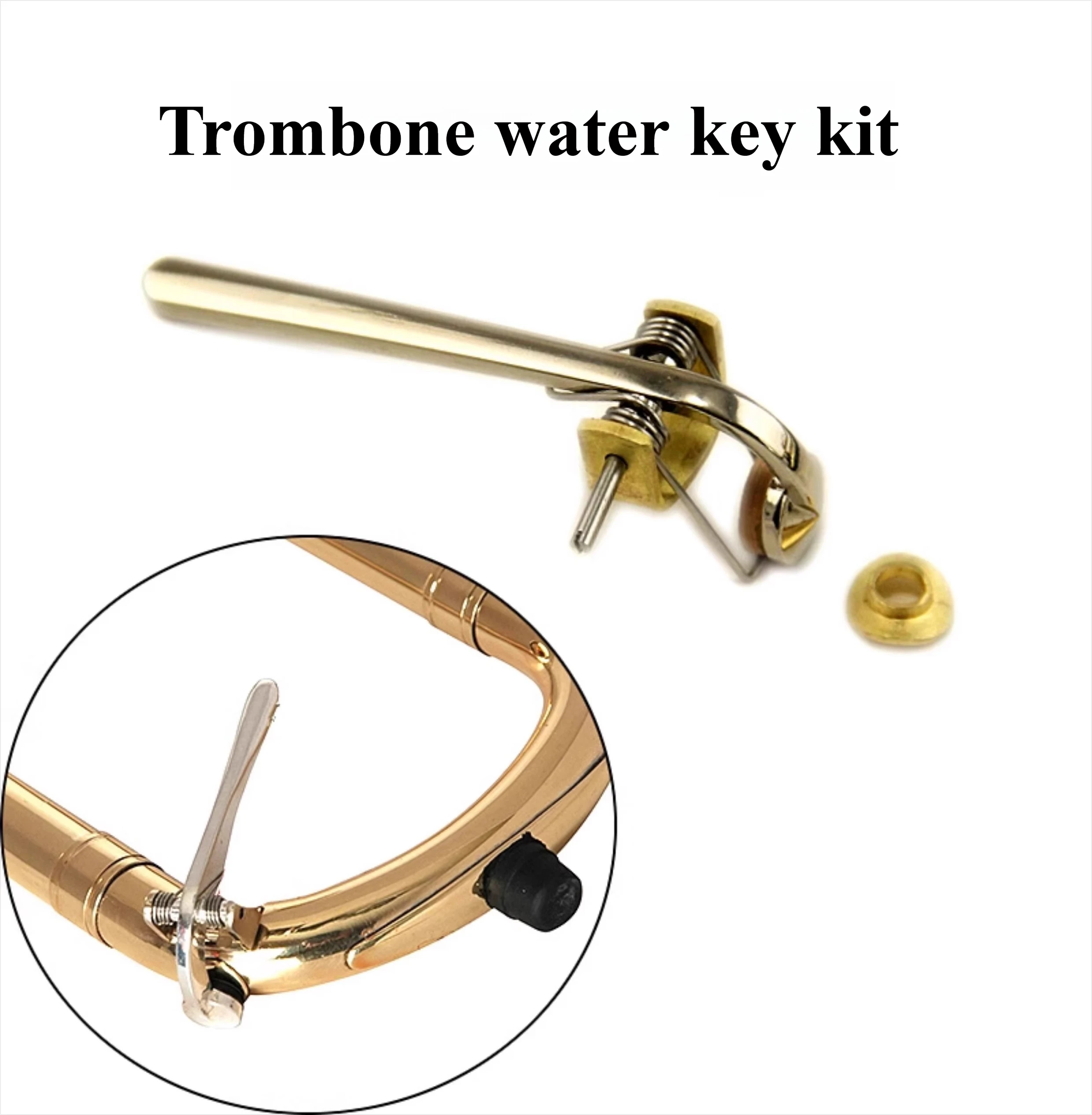 

Тромбон, клапан выпуска воды, пробковая накладка, ключ для выпуска воды, винт, пружина, основание, детали для ремонта музыкальных инструментов