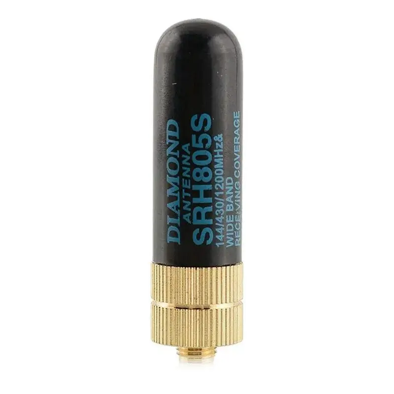 Y44A Walkie Talkie Antenna SRH-805S Dual Band Thumb Antenna 5cm Ultra Short for Baofeng UV-5R Radio SMA-F