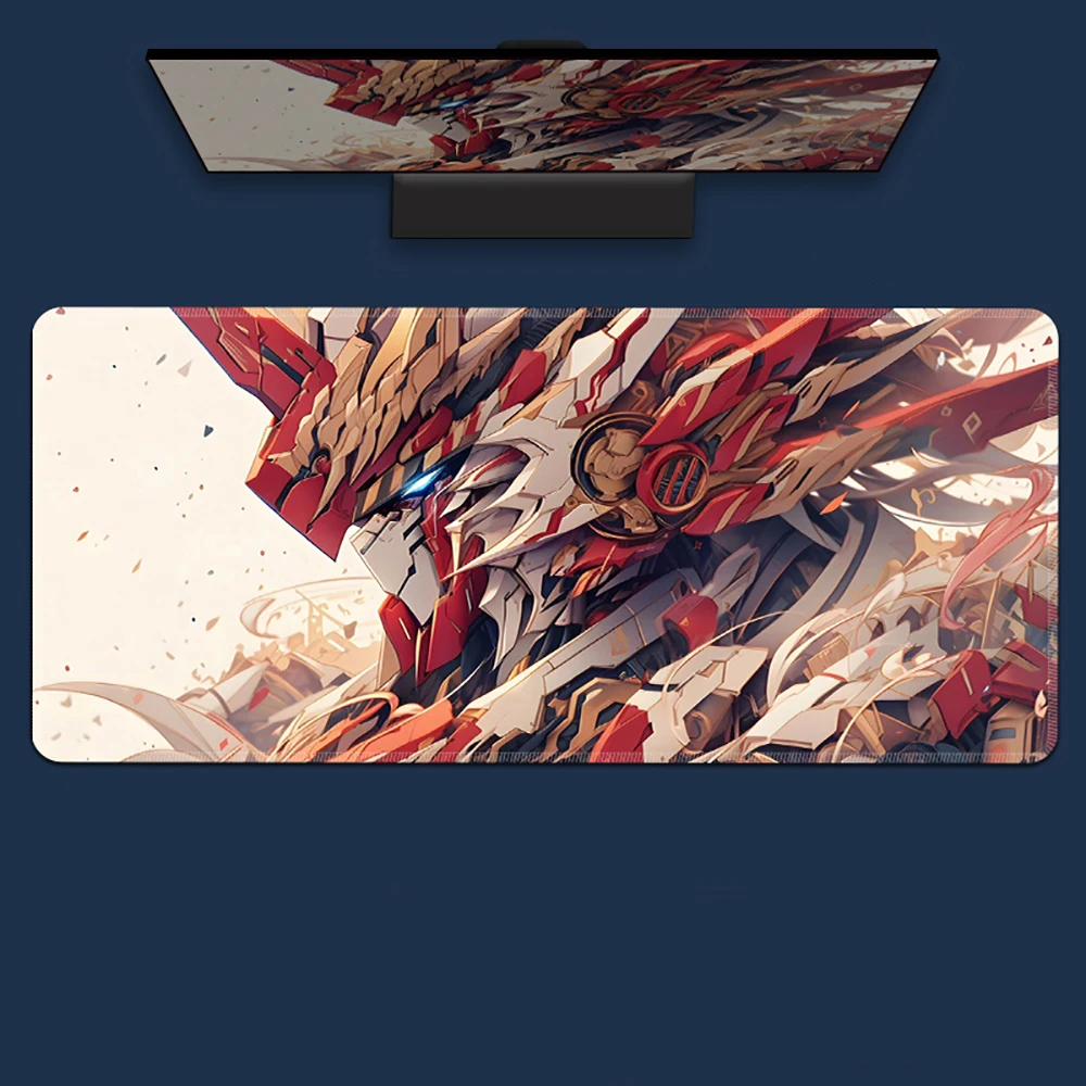 

Mech Warrior Design Mouse Pad Anime Large Mouse Pad, Desk Pad, Anti Slip Base, Washable for Office and Home Use