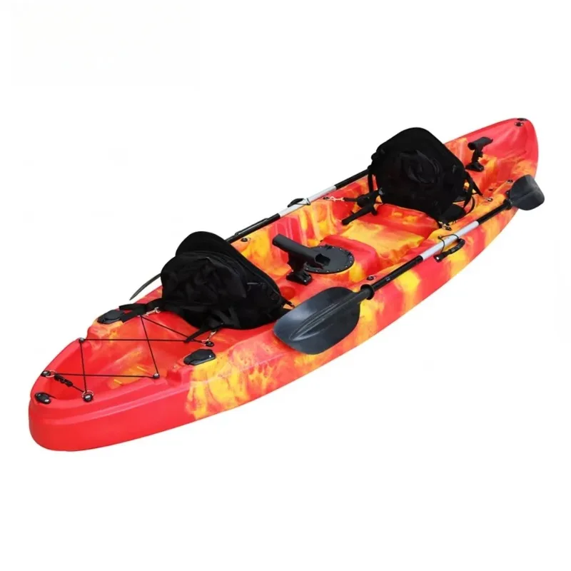 Factory Hot Sale 3Person Fishing Family Kayak Plastic Sea Touring Kayak for Sale