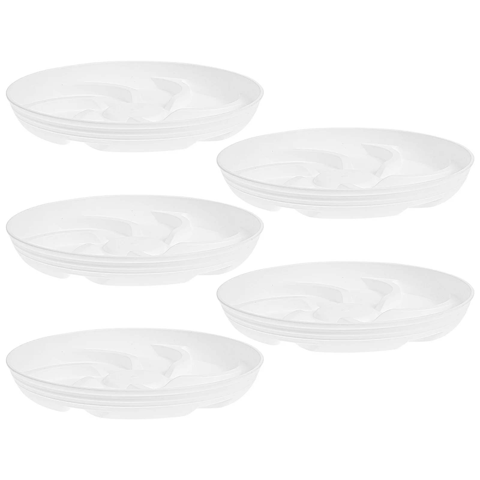 

5pcs Resin Flower Pot Trays Anti-Leak Base Round Potted Plant Tray For Garden Succulent Bonsai Gardening Supplies