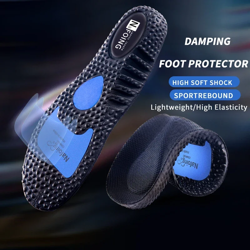 

Sport Insoles Shoes Sole Shock Absorption Deodorant Breathable Cushion Running Insoles Feet Man Women Massage Care Pads