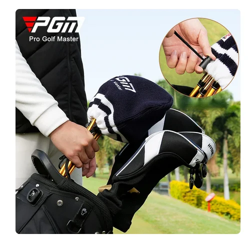 PGM Golf Clubs Head Cover Knitted Elastic Rope Tie Iron Rod Set Protective Hat GT215