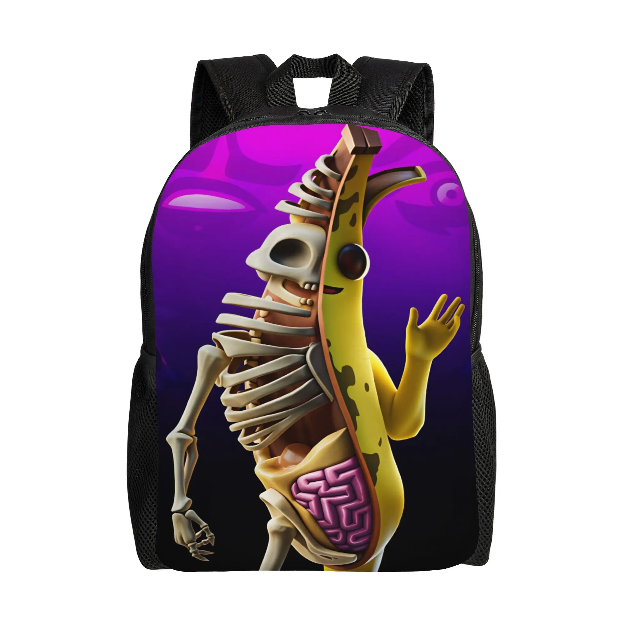 Peely Victory Royale Banana  Backpack  Outdoor Style Backpacks Female Casual School Bags Custom Large Rucksack