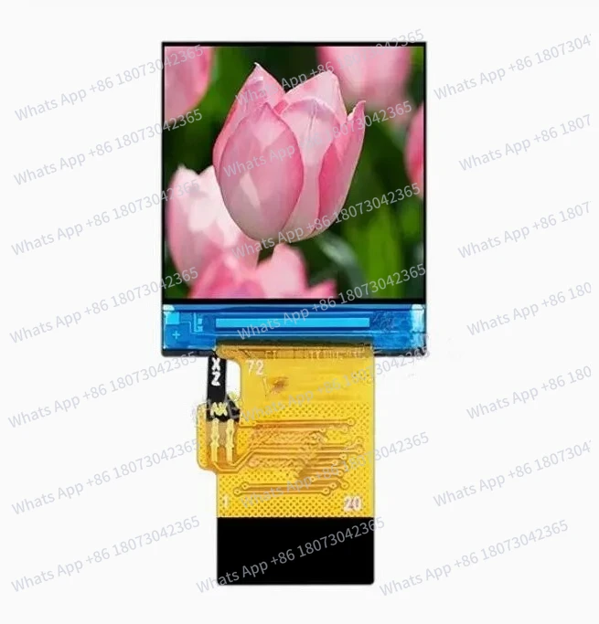 

0,85-дюймовый цветной ЖК-дисплей 262K с разрешением 128(RGB)*128, интерфейс SPI/MCU 8 бит, контроллеры NV3023B/GC9107, 12/20-контактный разъем