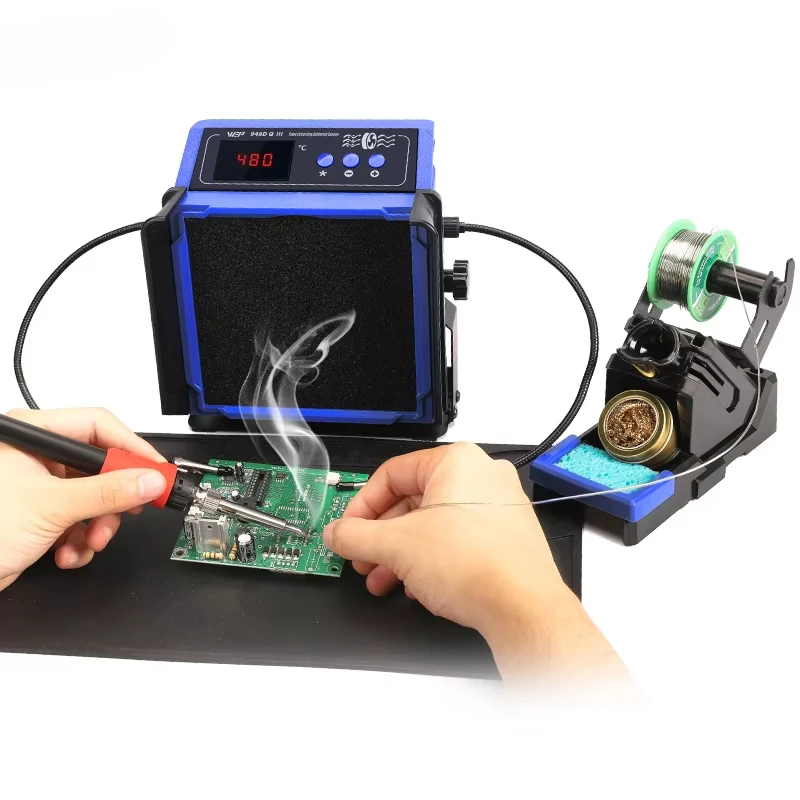 948DQ-III Digital Display with Assistant Soldering Iron Smoke Exhaust Welding Station Smoke Absorption