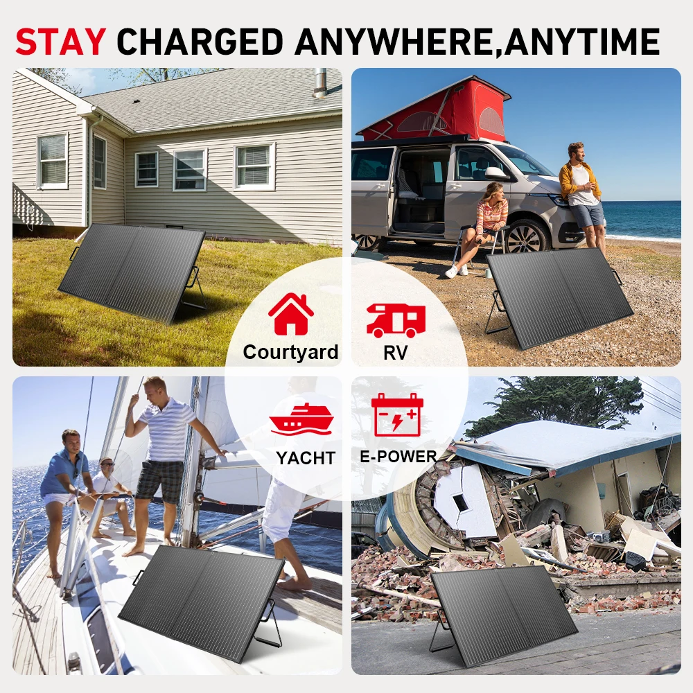 New DOKIO 18V 100W Foldable Solar Panel China 10A/20A 12V Controller Folding Photovoltaic Cell/System Charger Solar Suitcase - view 4