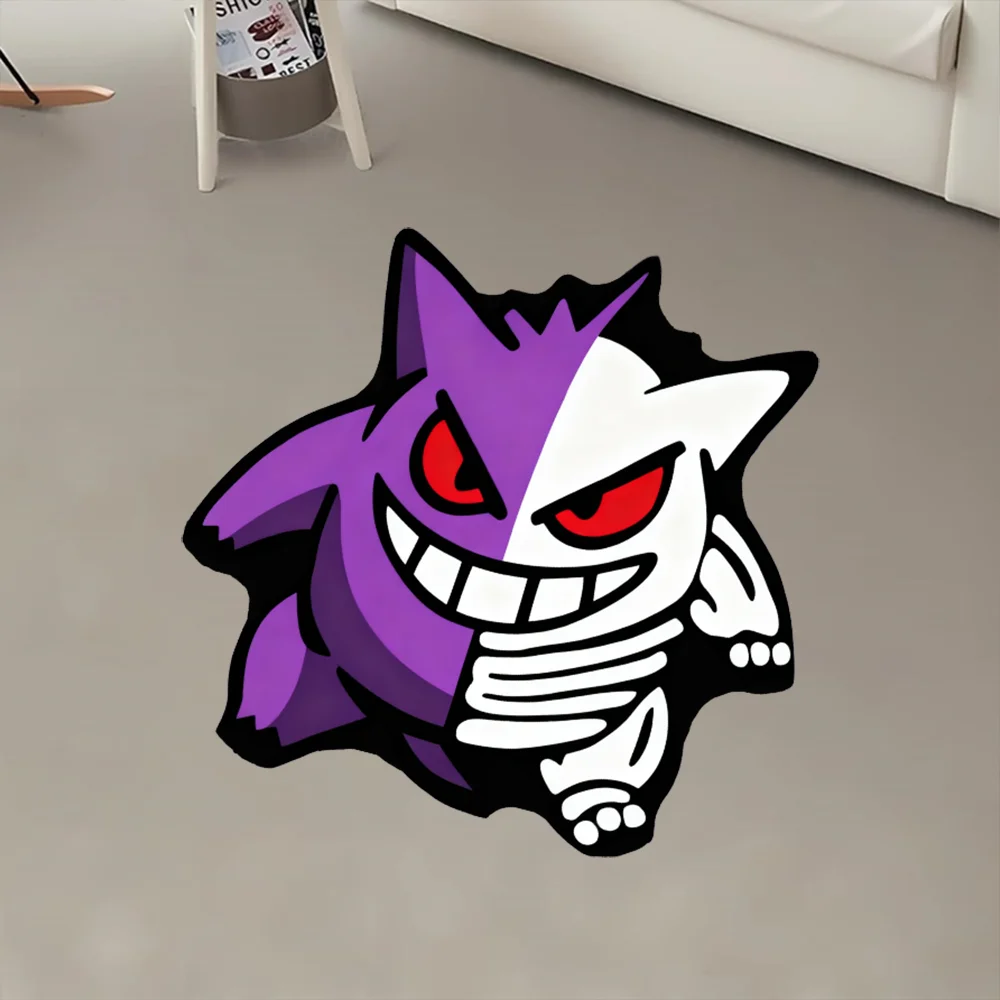 

Anime Area Rug Snorlax Pokémon Colorful Gengar,Soft Floor Mat,Soft Decorative Blanket,Game Mat,Pet Mat,Festival Gift
