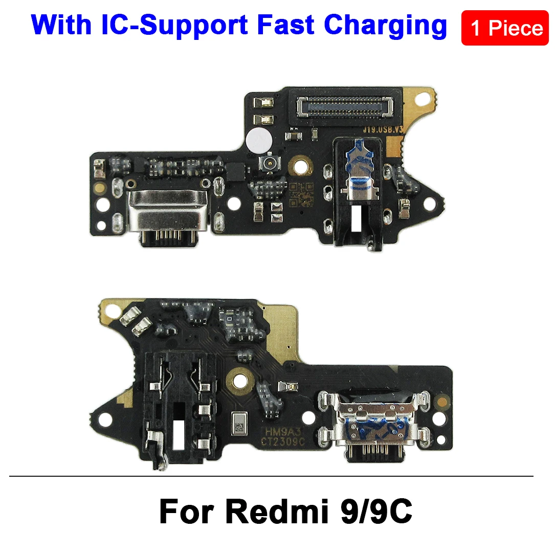 Supports Fast Charging Board for Xiaomi Redmi 9 9A 9C 9T 12C USB Charger Dock Port Connector Flex Cable Module