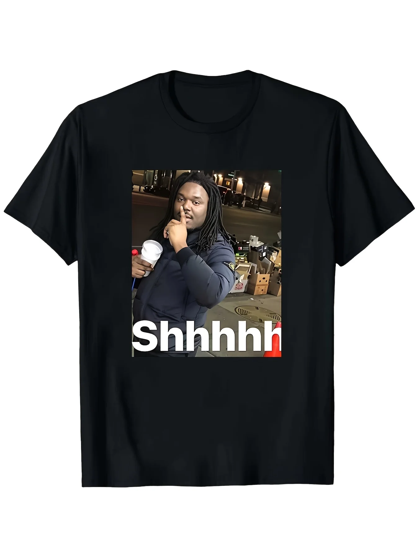 Camiseta Gráfica Lucki Shhhhh Slayworld Opium Twizzy Rich KanKan para Homens e Mulheres