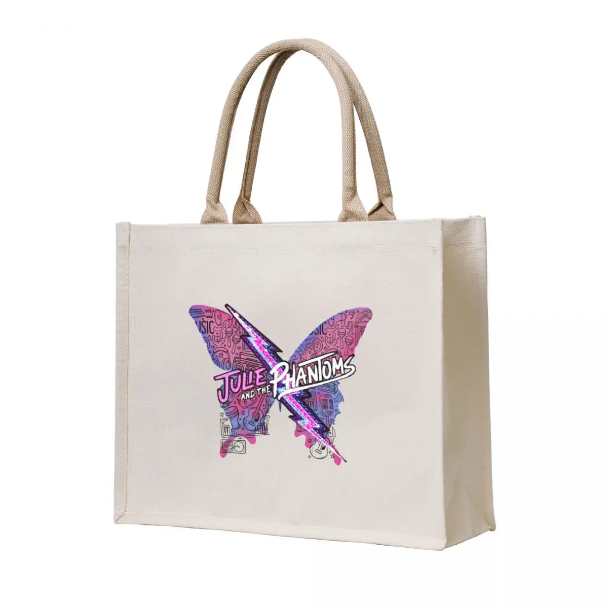 

Julie and the Phantoms butterfly luke,sunset curve band Tote Bag tote bags aesthetic tote bag shopper bags