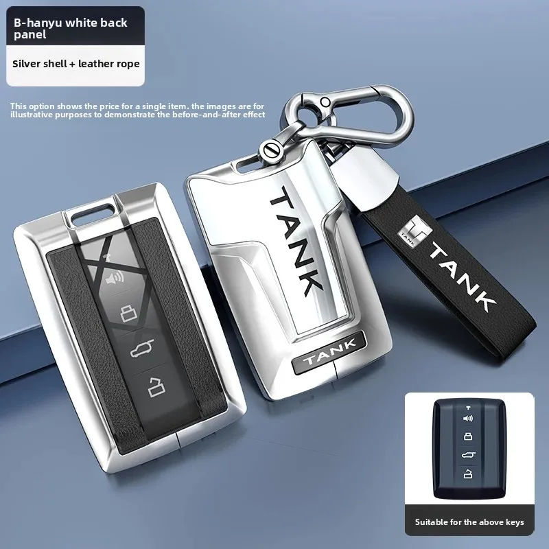Car Smart Remote Key Case Cover Fob Shell Holder for Great Wall GWM WEY TANK 300 500 Tank300 Tank500 Key Protection Accessories