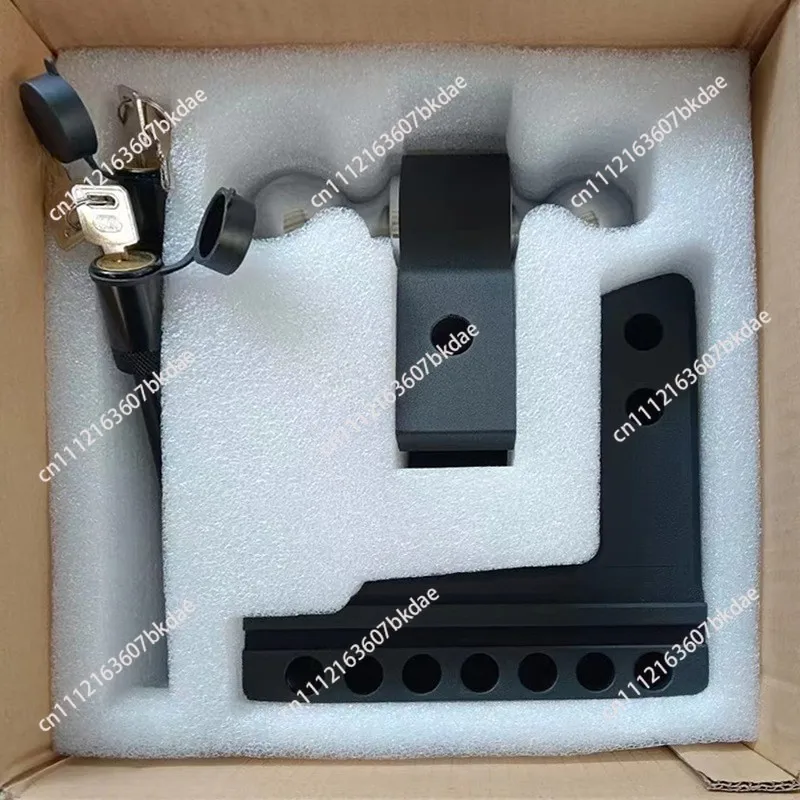 Black Adjustable Trailer Hitch Drop/Rise Aluminum Drop Hitch -Tow Hitch for Heavy Duty