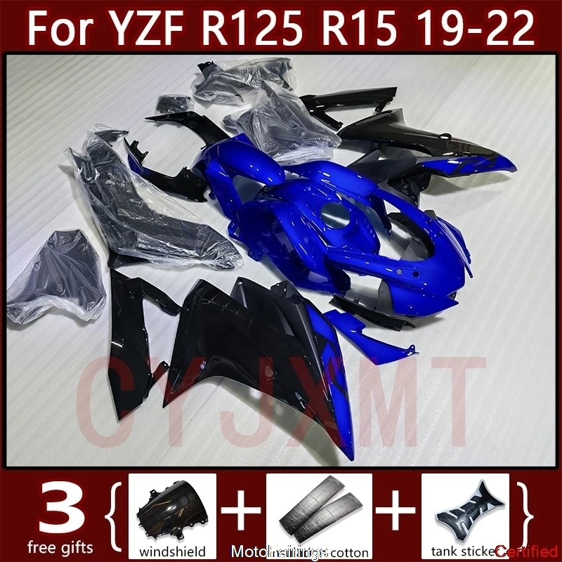 Motorcycle Fairings For Yamaha YZFR125 YZF R125 R15 V3 2019-2021 2022 ABS Injection Fairing Kit YZF-R125 19 20-22 Bodywork