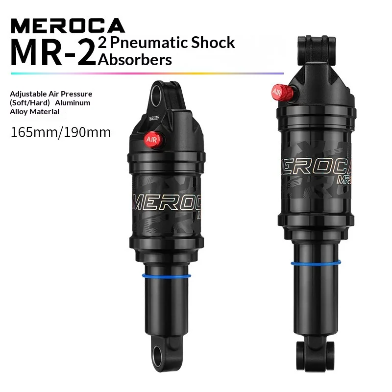 

Meroca Mr2 Mountain Bike Air Rear Shock Absorber 165mm 190mm High Strength Aluminum Alloy For Full Suspension Mountain Bicycle