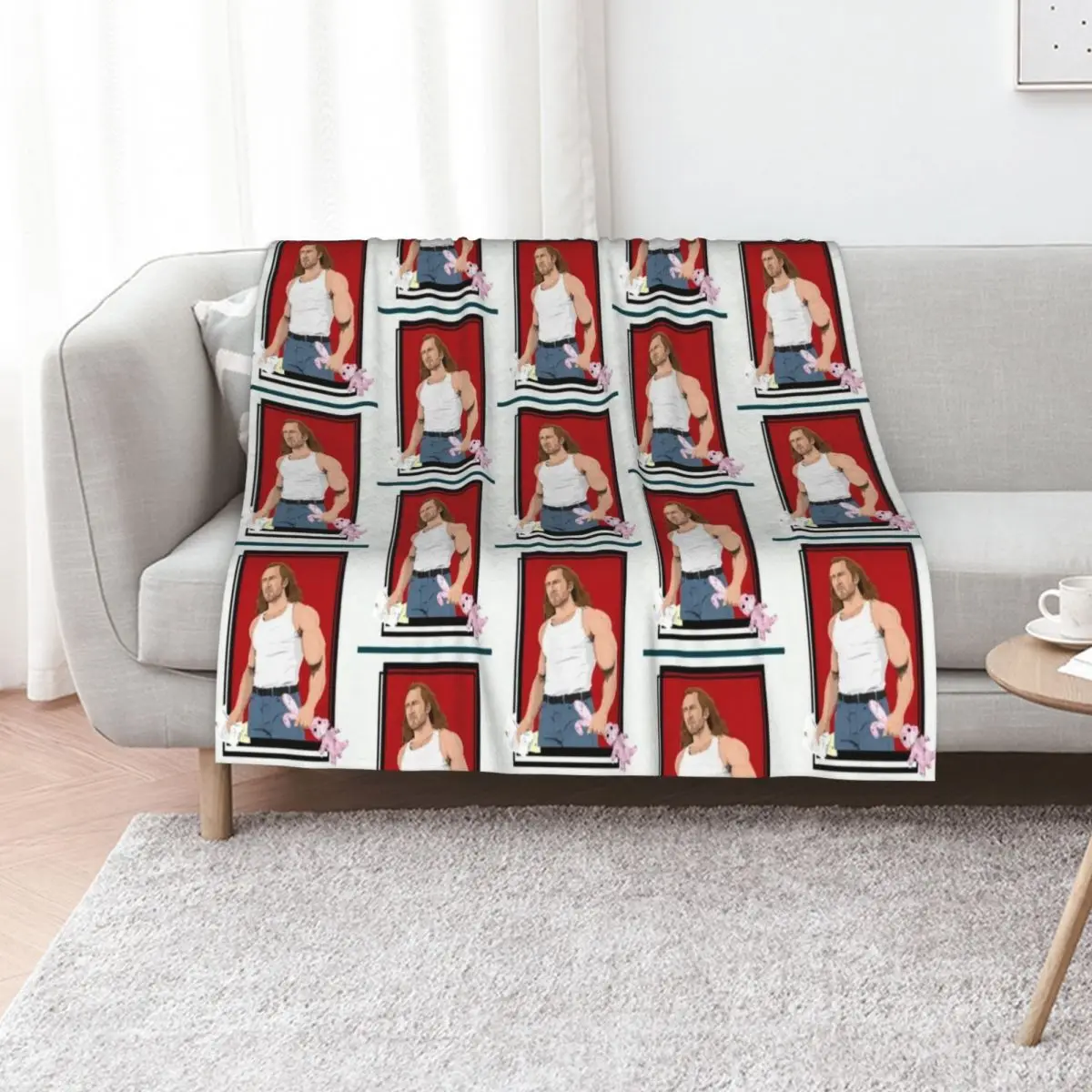 Nic Cage CON AIR Put the bunny back in the box Throw Blanket Fashion Sofas Bed Hairys Decorative Throw Decorative Sofas Blankets
