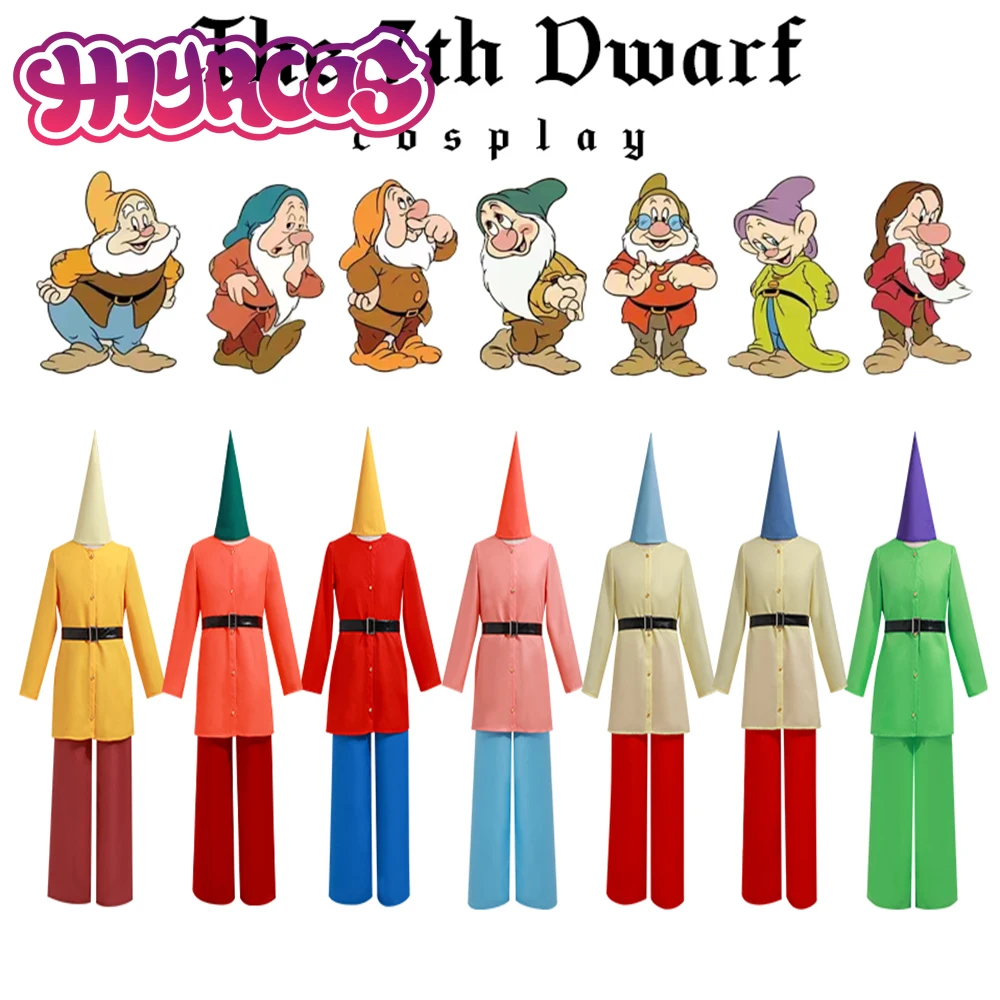 Disfraz de Cosplay de los siete enanitos para fiesta de película, disfraz de Anime Blancanieves y siete enanitos, disfraz de Halloween hecho a medida para carnaval