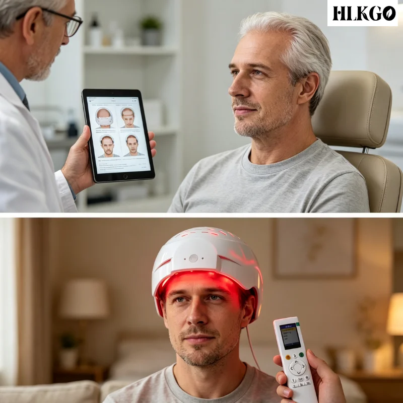 Advanced COZING-300Pro 300 Diodes 6750mW 650nm Laser Hair Growth Helmet USB Rechargeable Wireless Home Device