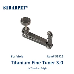 STRADPET Titanium Fine Tuner 1.0 & 3.0, for Viola, for Ball-end string, viola accessories