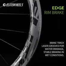 【¥82,926】ELITEWHEELS EDGE 50mm リムブレーキカーボンホイール Shimano HG セラミックベアリング 特別割引-アリエク特価アラート