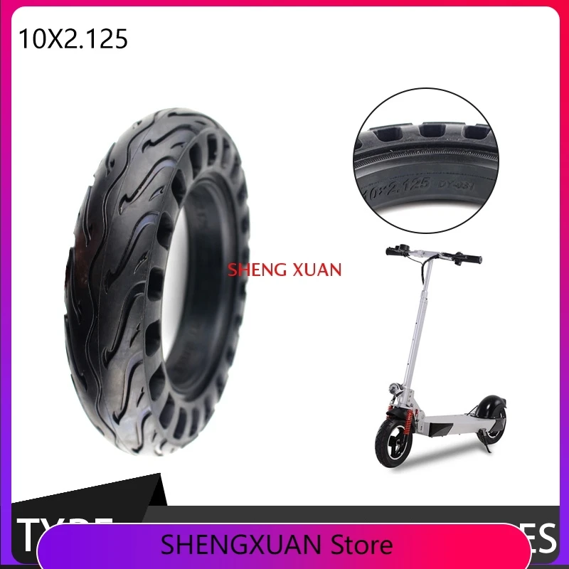 10x2.125 Non-Pneumatic Honeycomb Solid Tire for 10 Inch Quick 3 Inokim ZERO 10X Self Balancing Electric Balance Folding Scooter