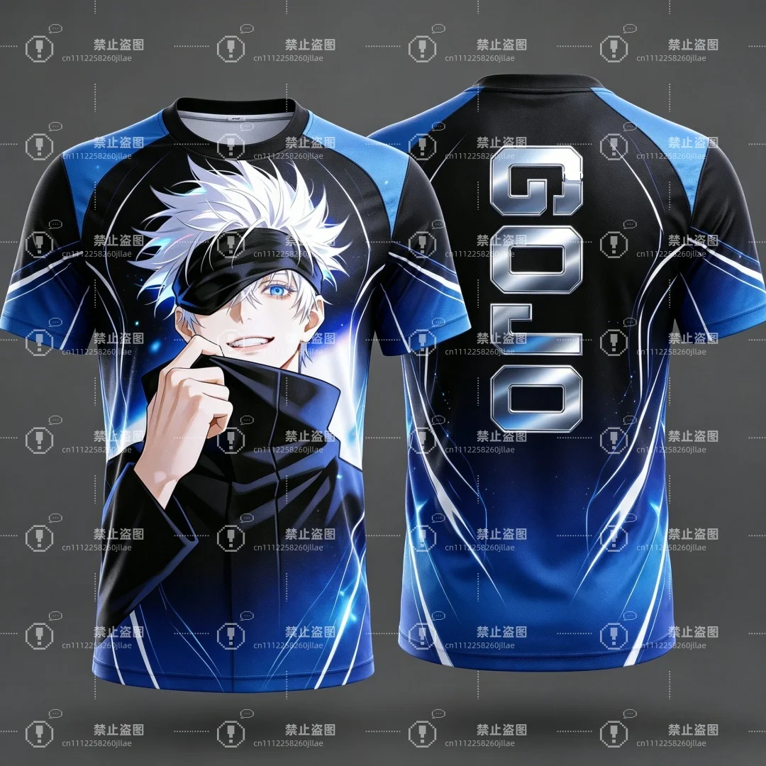 2026 Jujutsu Kaisen Ryomen Sukuna 3D Print Men's Soccer Jersey Short Sleeve Anime Sports T-Shirt Breathable High-quality Tops