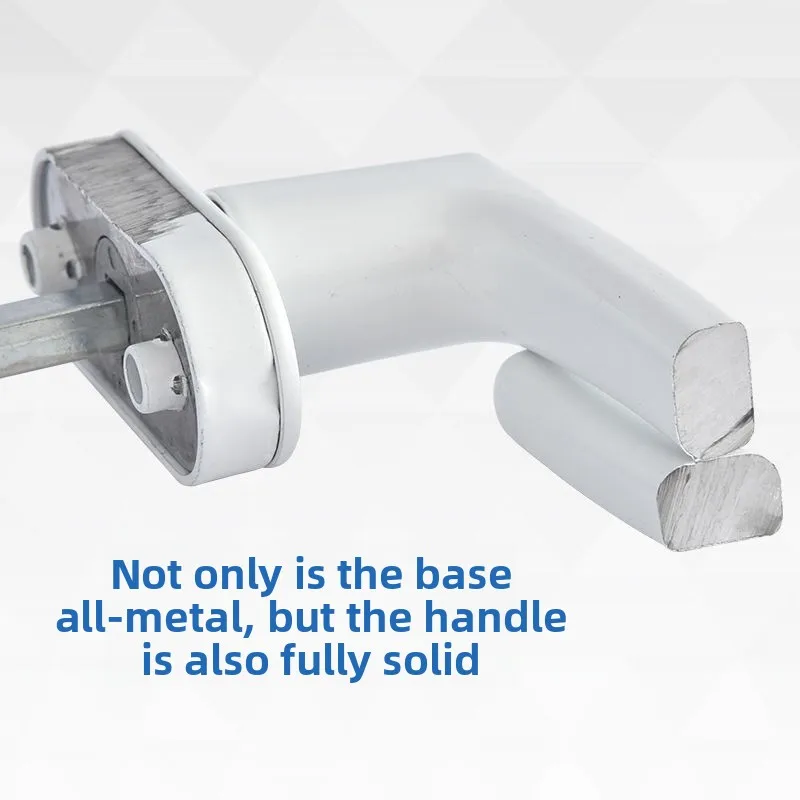 مقبض نقل نافذة الباب المعدني الكامل، قفل الربط المنزلق، قفل عالمي يسار يمين