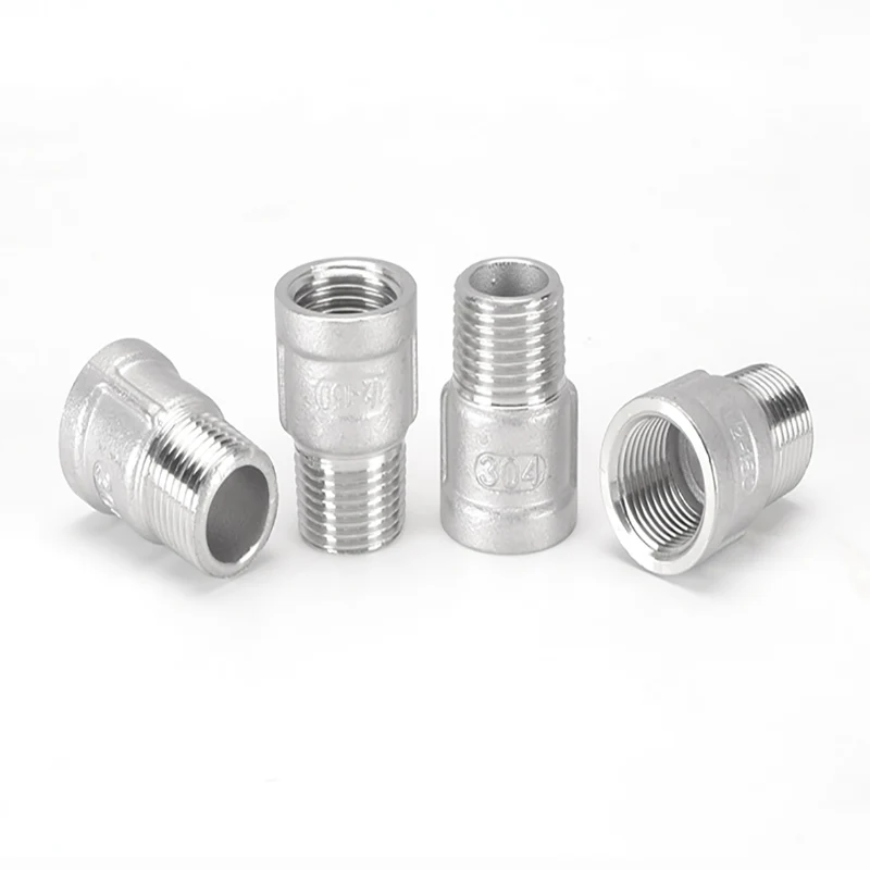 

3/8" 1/2" 3/4" 1" BSPT Female To Male Bushing 304 Stainless Plumbing Pipe Fitting Water Gas Oil