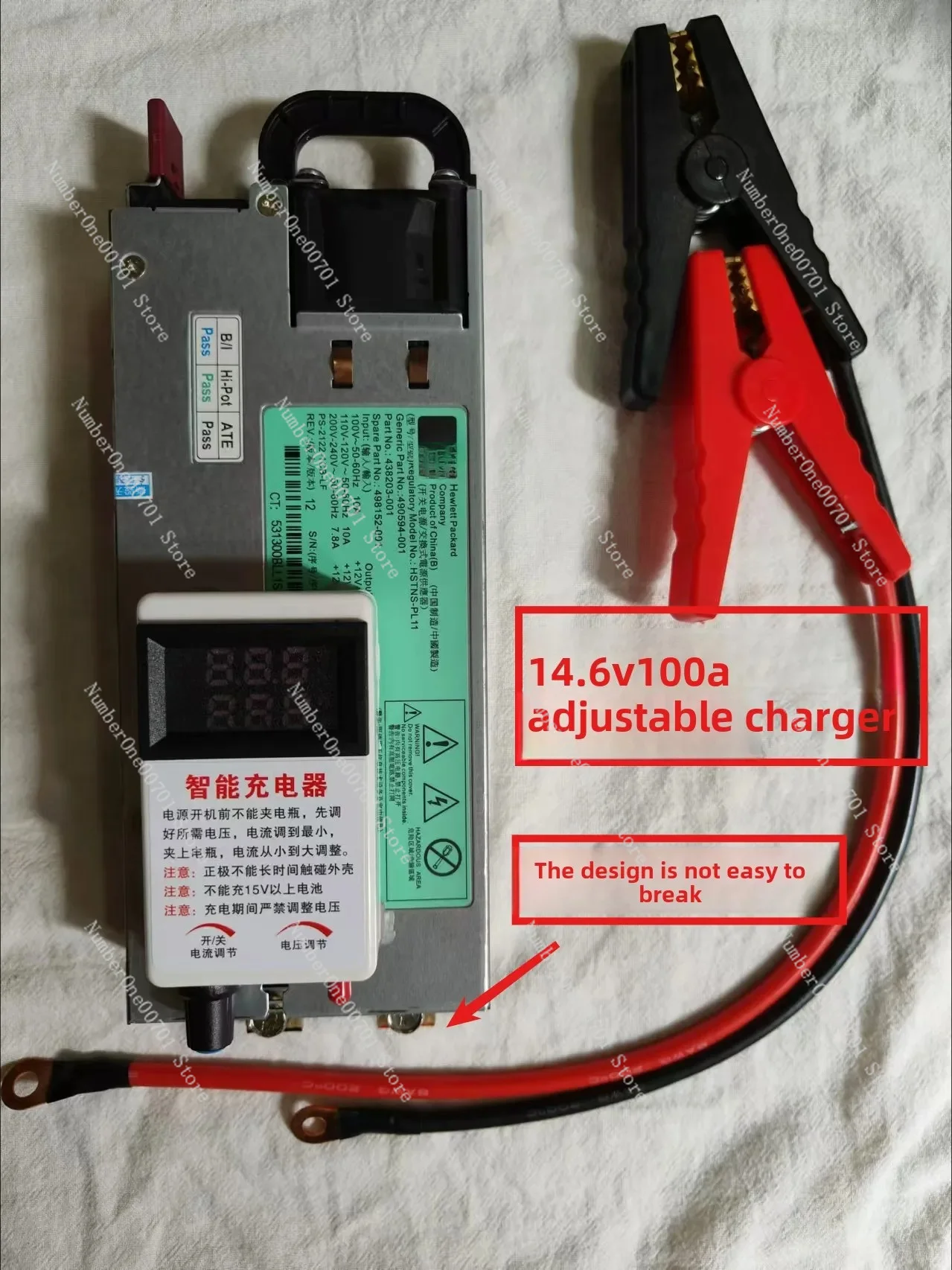 Fast charger: 3~ 15v 3~ 100A, rechargeable: lead-acid battery, lithium iron phosphate battery, RV, bed car, car battery charging