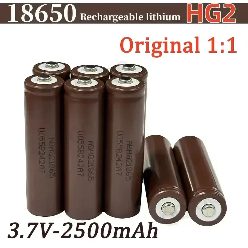 

2024NEW Rechargeable Battery Factory Best-selling 18650 Battery Lithium-ion Tip HG2 3.7V 2500MAH Suitable for Microcomputers