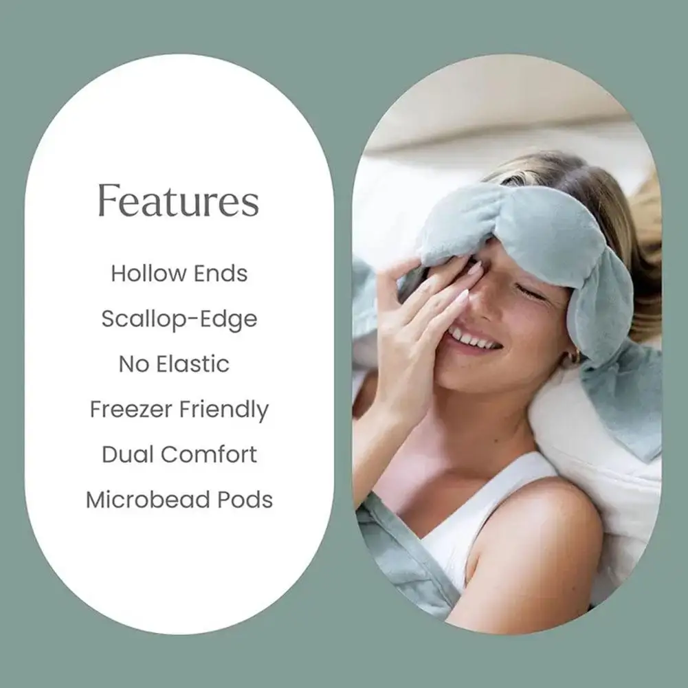 Improving Sleep Quality Machine Washable Light-Blocking Gravity Sleeping Eye Mask Soft Relax Nerves Skin-Friendly Rapid Sleep