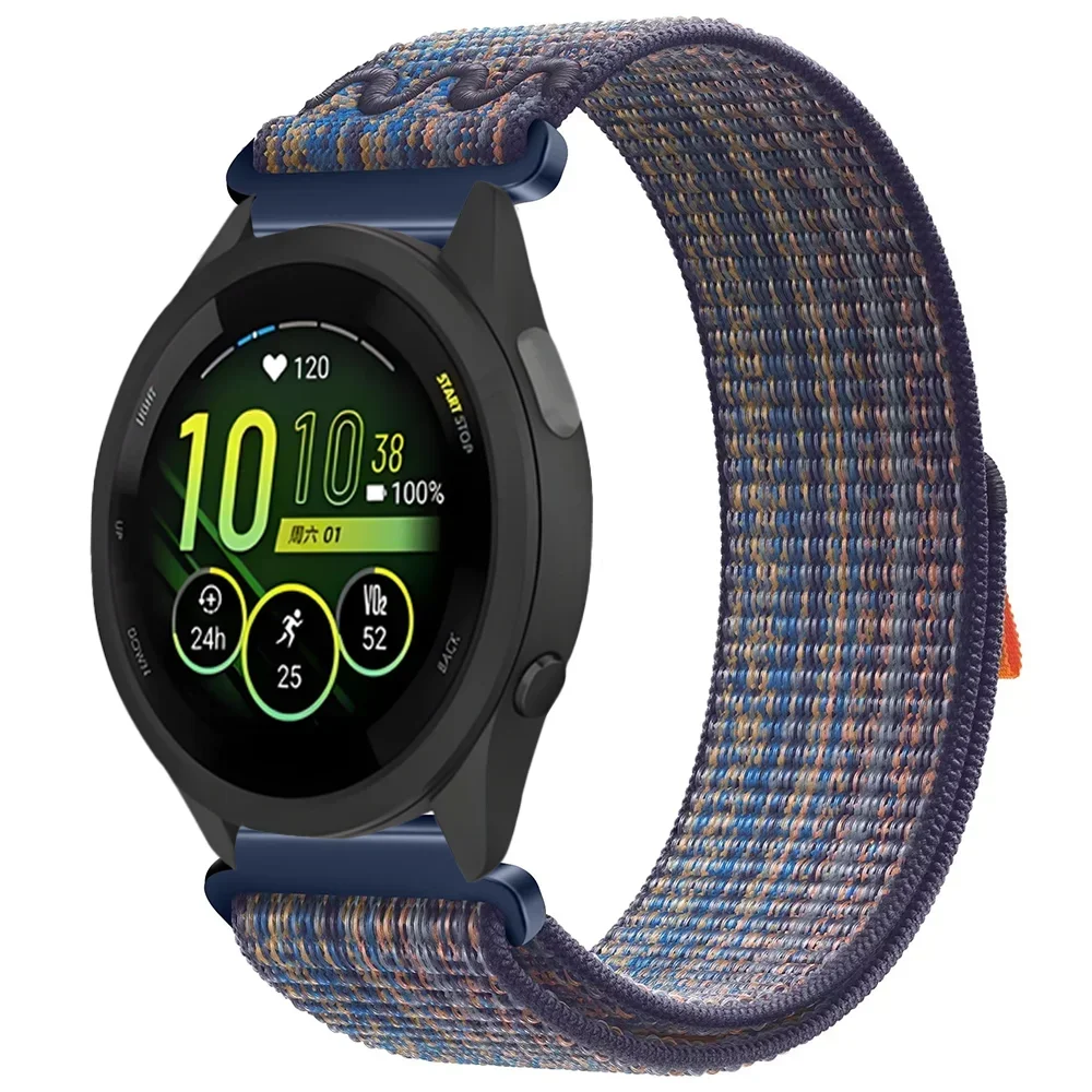 20 مللي متر 22 مللي متر حزام النايلون ل Garmin Approach S50 Forerunner 970 570 965 265 165 55 سوار Garmin Active 6/5 Vivoactive 6/5/4 Band