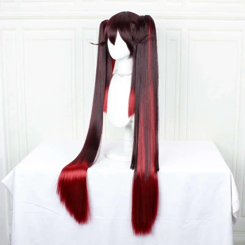 Genshin Impact Hugai Cosplay Perücke Anime Spiel Hu Tenon Chinesischer Stil Kostüm Requisiten Halloween Hut Cosplay Figuren Weihnachtsgeschenk