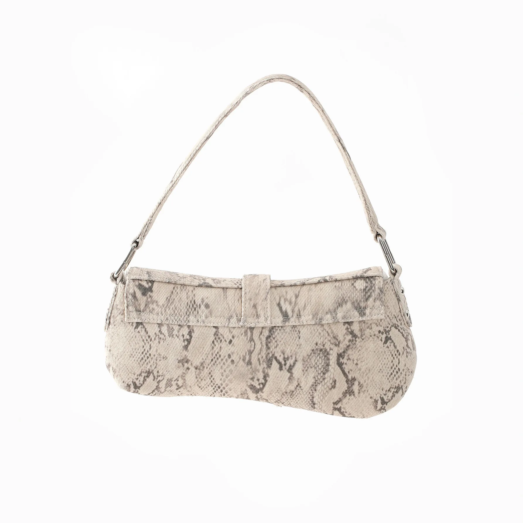 NEW Snake Pattern Prints Chest Bags Women PU Leather Shoulder Crossbody Bag Fashion Latest Saddle Underarm Handbags