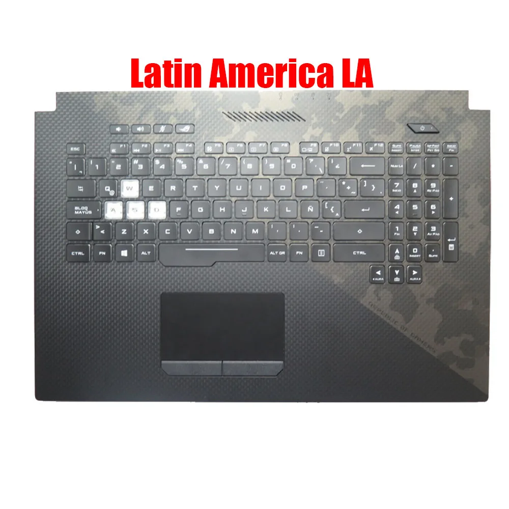 

LA\PO\SP\SL\TI PalmRest&Keyboard For ASUS GL704 GL704G GL704GS Black Top Case With Backlit
