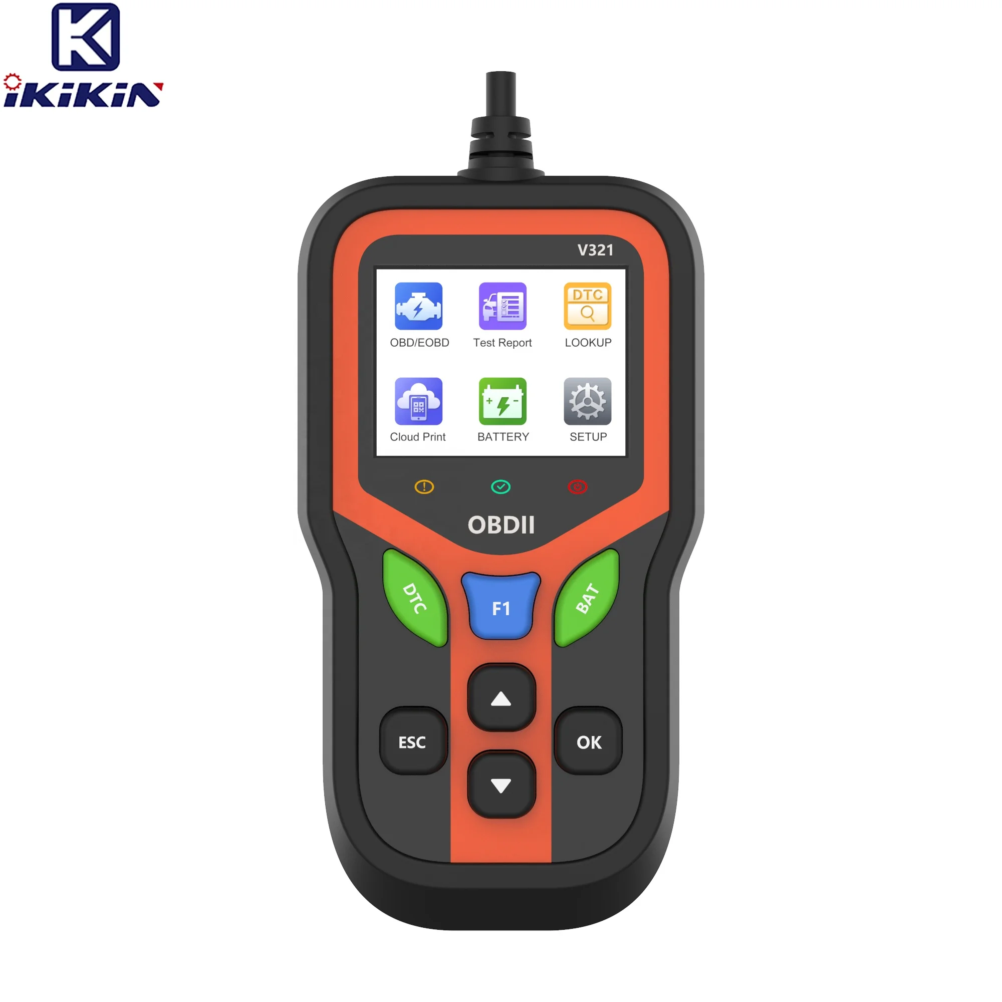 

Сканер OBDii V321 Электрический анализатор двигателя 12 В Автоматический сканер Инструмент для диагностики автомобиля Интерфейс английского языка