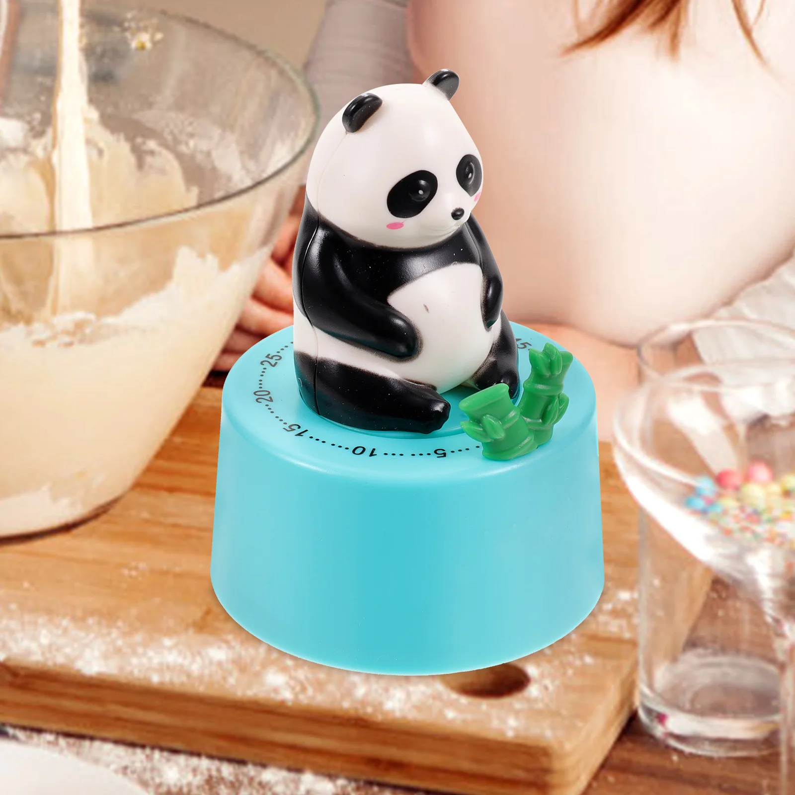 

Mechanical Kitchen Timer Panda Creative Design Sturdy Kitchen Timer Countdown Tool for Cooking Baking Kids Reminder