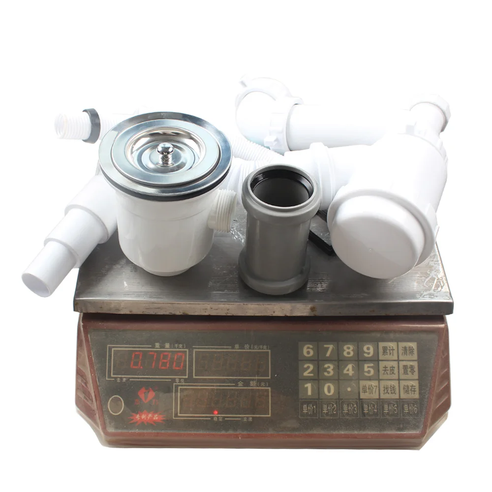 Talea Single Rear Drain Pipe Kit Mounted With Sink Strainer,Overflow Pipe For Kitchen Sink Z6003C008